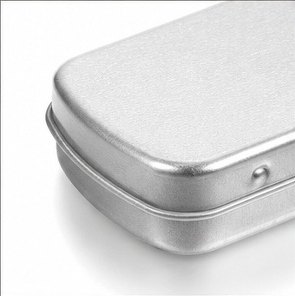 Tin Container Lid - 5 Adet Taşınabilir Metal Kutu, Küçük
