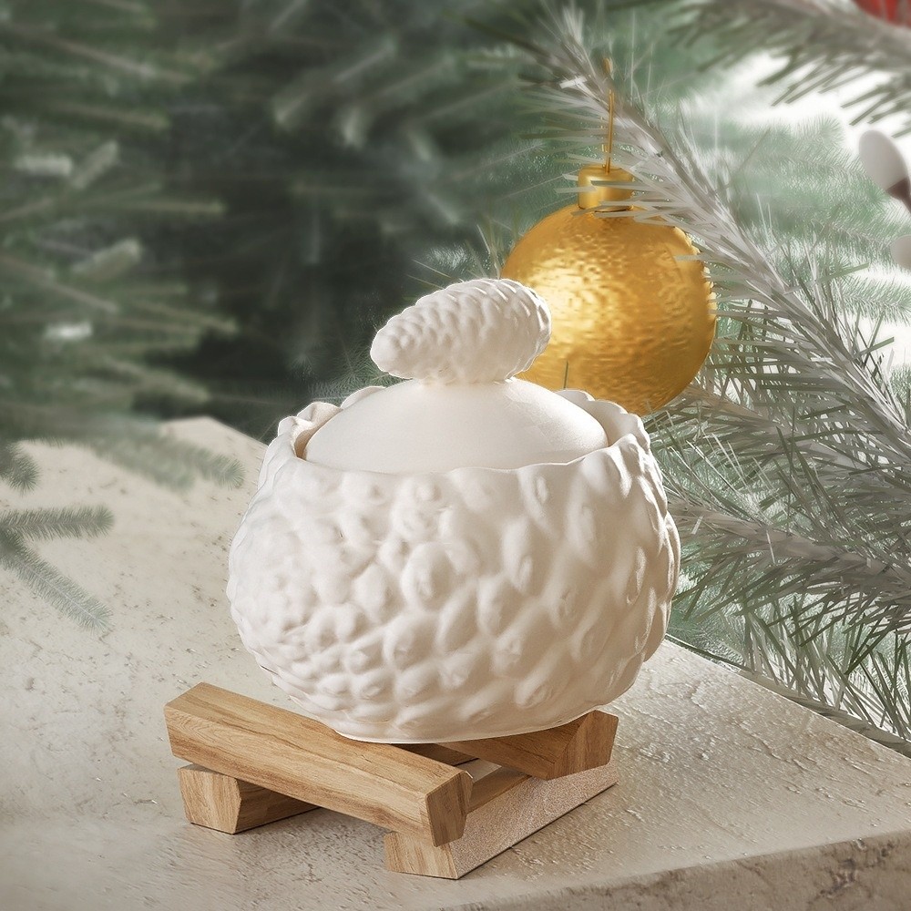 Candle Making Jars With Lids - Silikon Noel Baba Şeklinde Saklama Kavanozu