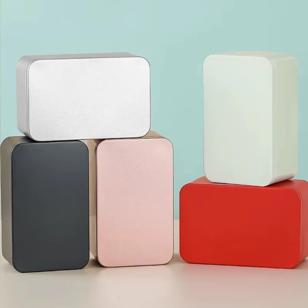 Tin Container Lid - Yeni Düz Renkli Teneke Kutu Kapaklı