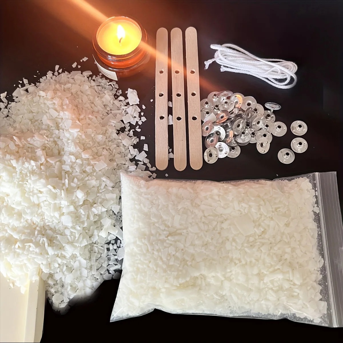 Candle Making Kits - Mum Yapımı Kitleri 100G Soya Balmumu