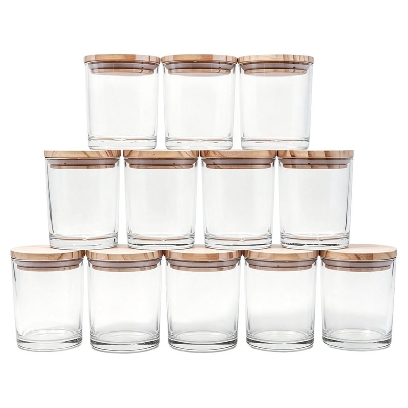 Candle Making Jars With Lids - ABRU - Mum Kavanozları İçin 12