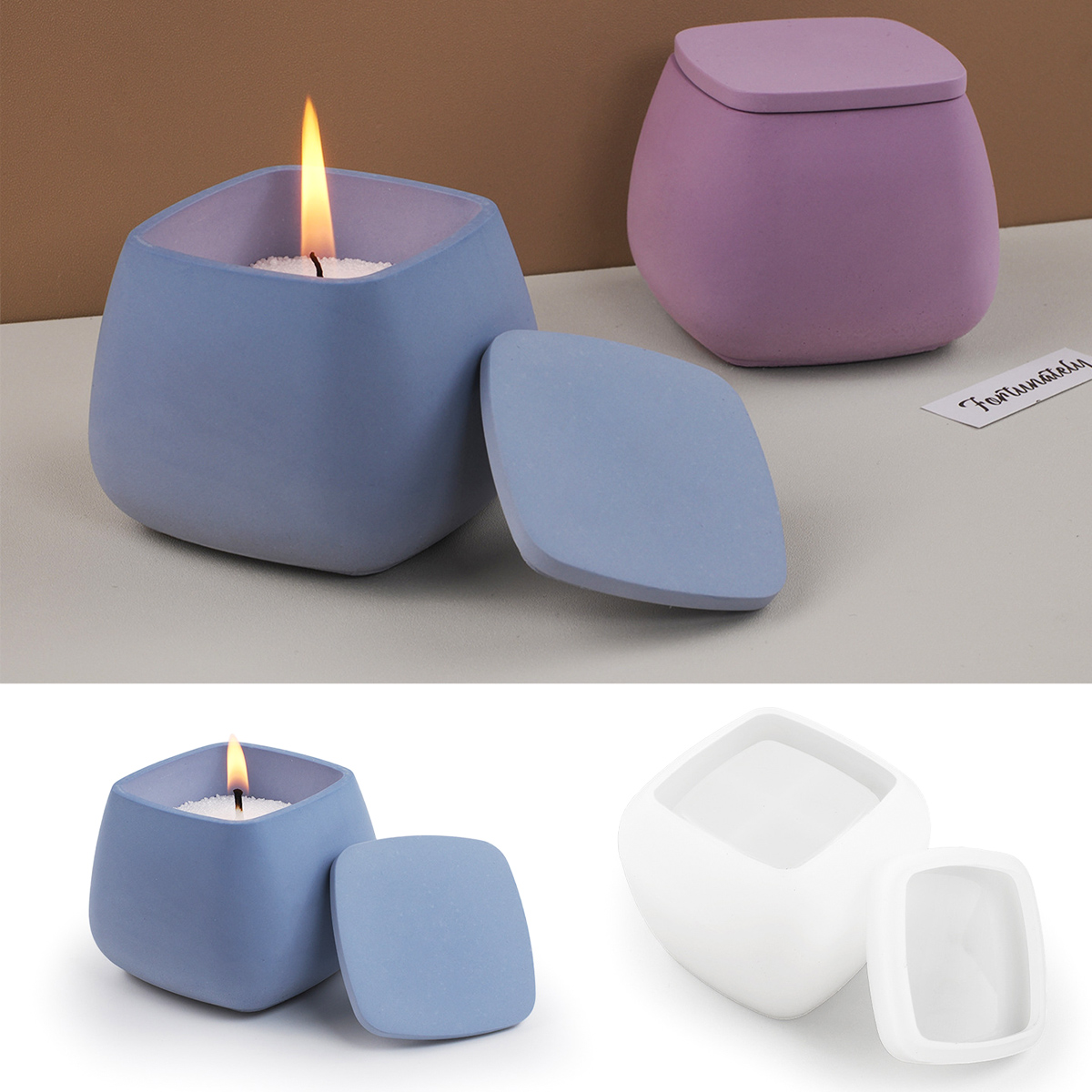 Kare Mum Kavanoz silikon kalıp - Candle Making Jars With Lids incelemesi ve fiyatı