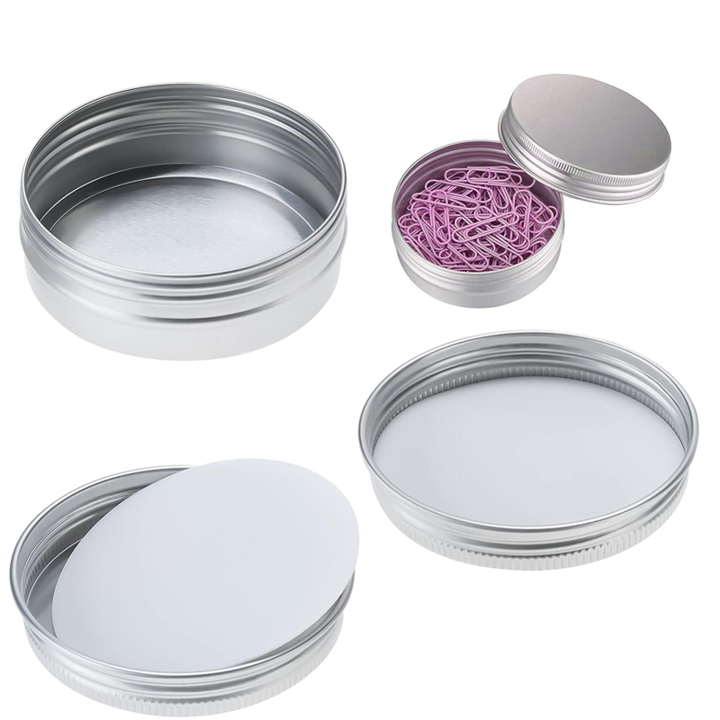 1/5/10 adet 5-250 ml Boş Gümüş - Tin Container Lid incelemesi ve fiyatı