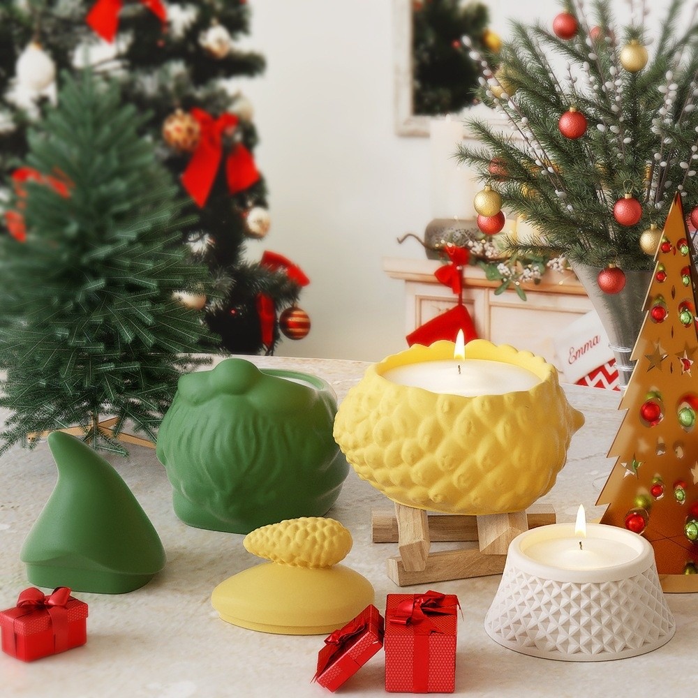 Silikon Noel Baba Şeklinde Sak - Candle Making Jars With Lids incelemesi ve fiyatı