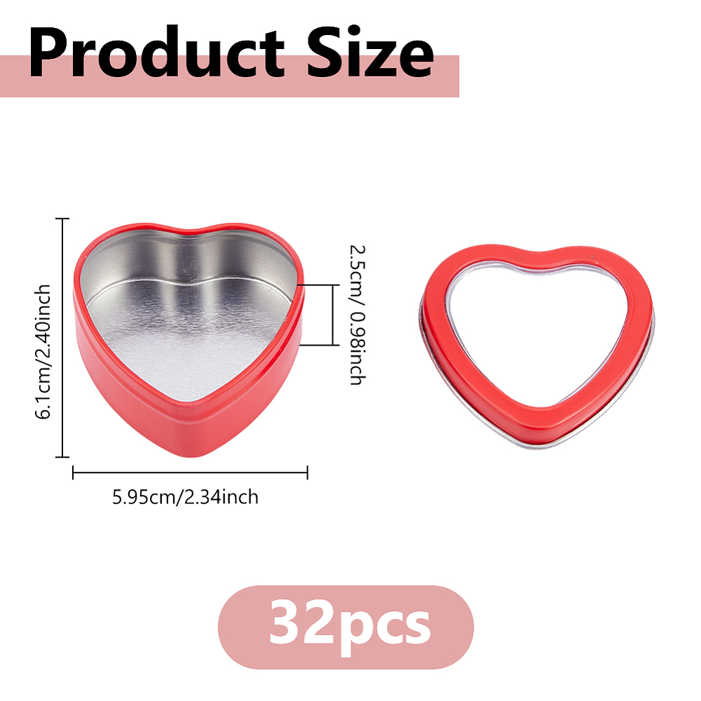 32 Adet 2 OZ Kalp Şeklinde Şef - Candle Making Jars With Lids incelemesi ve fiyatı