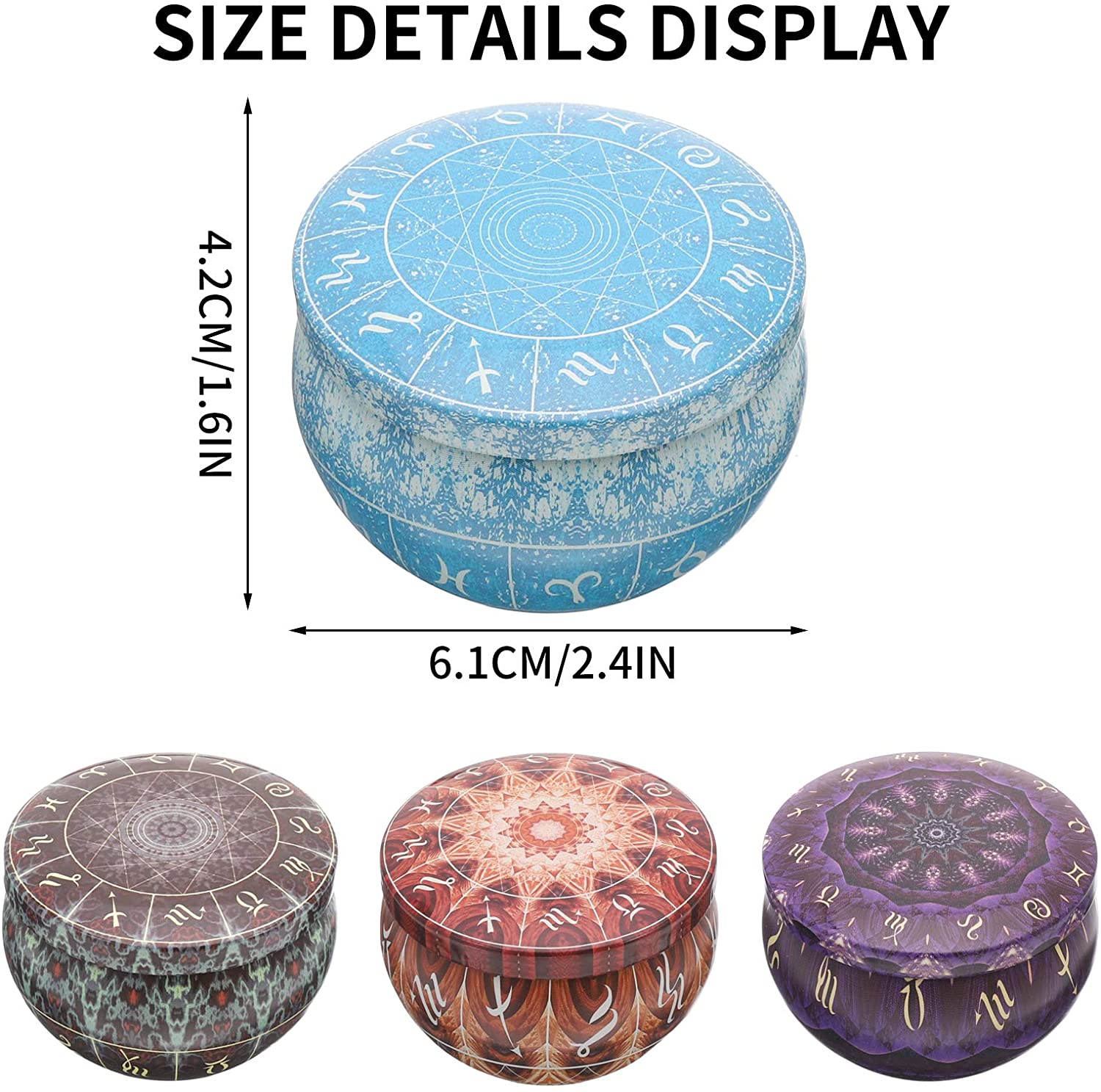 12'li paket Mum Teneke Yuvarla - Candle Making Jars With Lids incelemesi ve fiyatı