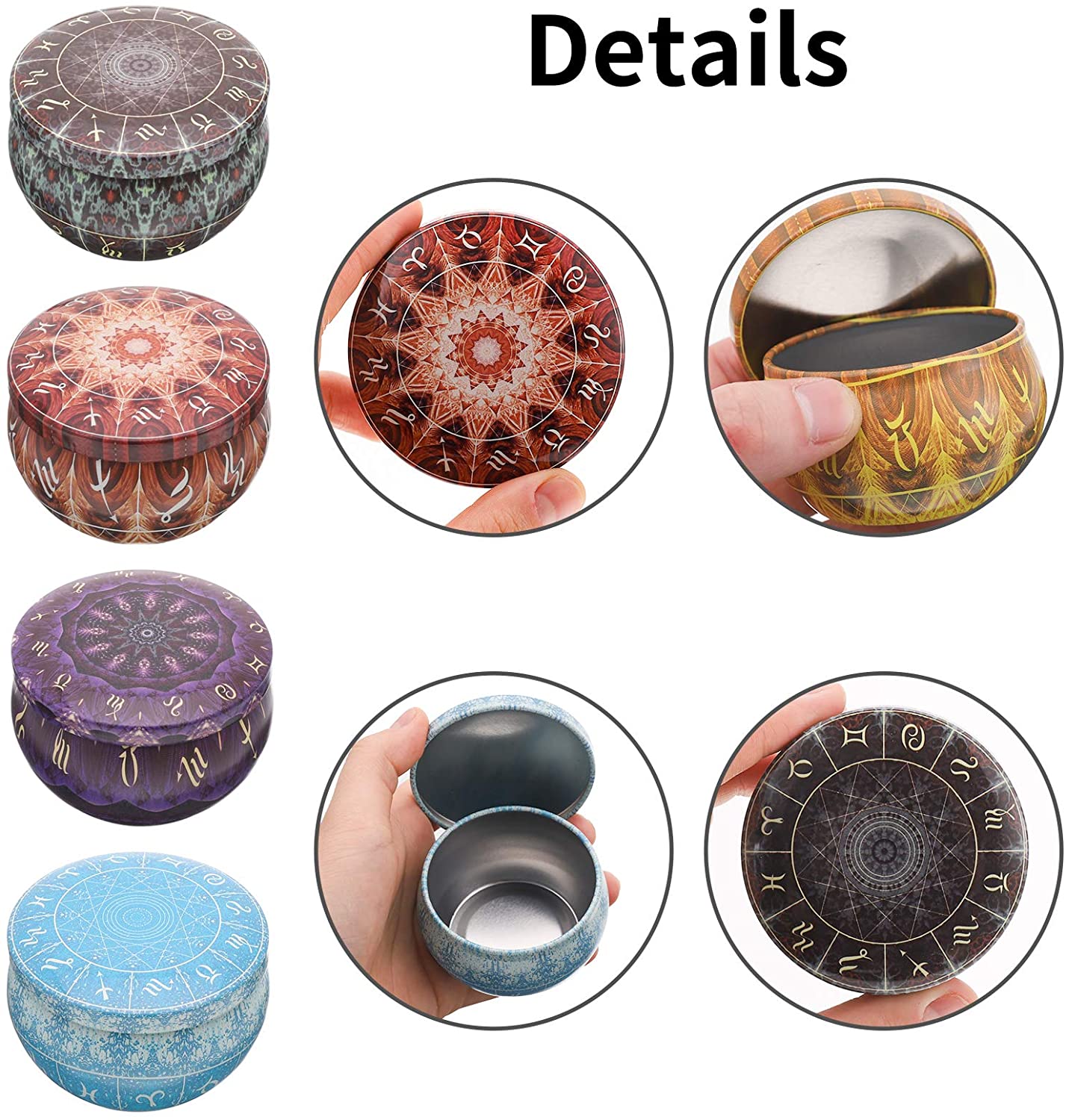 12'li paket Mum Teneke Yuvarla - Candle Making Jars With Lids incelemesi ve fiyatı