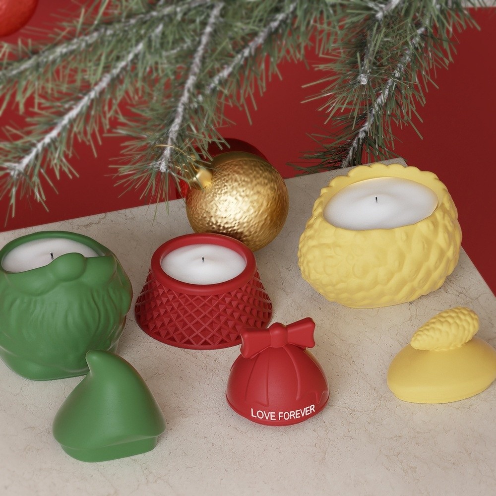Silikon Noel Baba Şeklinde Sak - Candle Making Jars With Lids incelemesi ve fiyatı