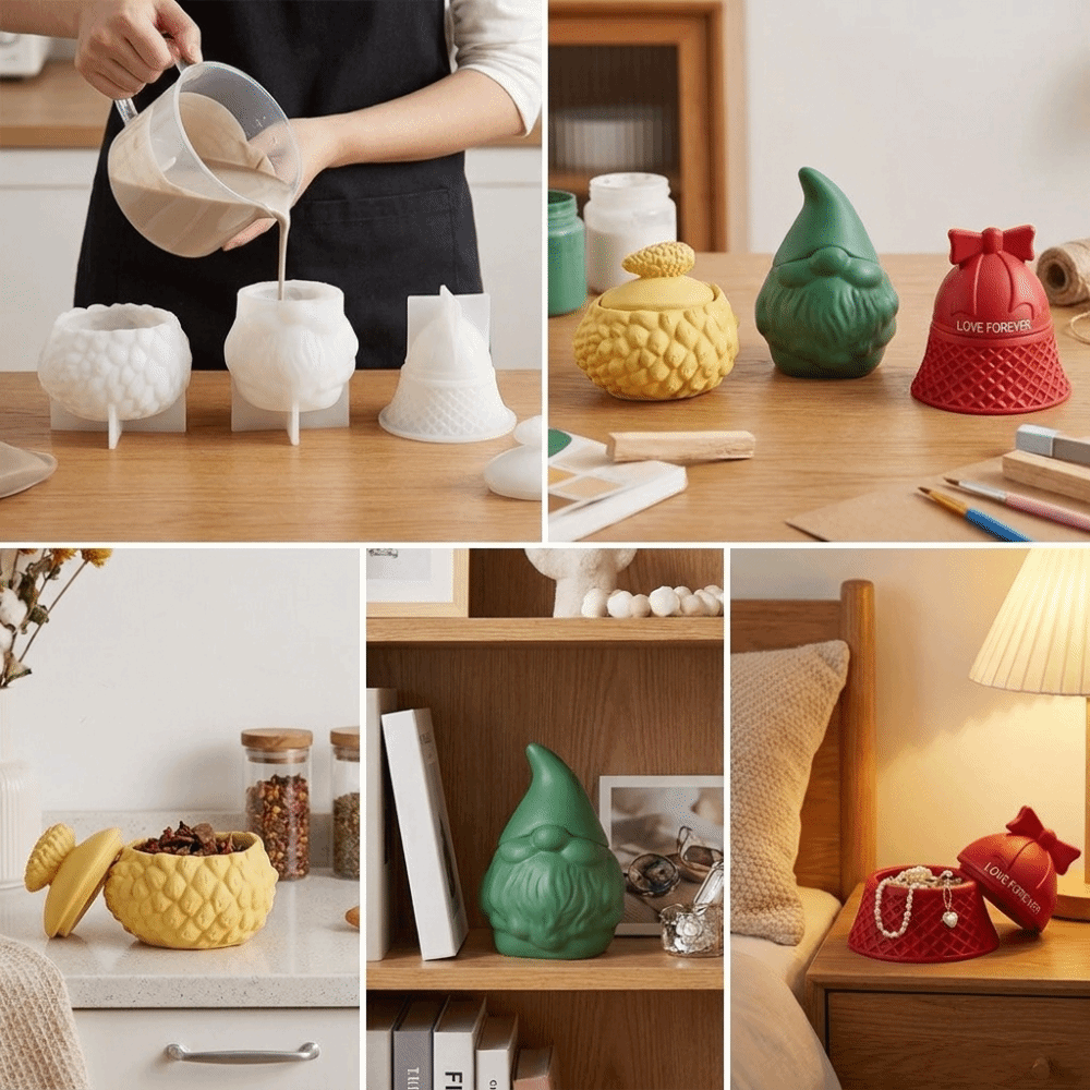 Silikon Noel Baba Şeklinde Sak - Candle Making Jars With Lids incelemesi ve fiyatı