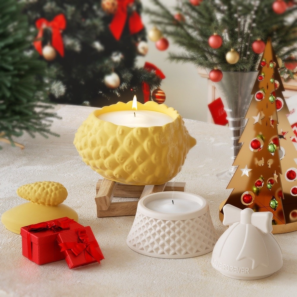 Silikon Noel Baba Şeklinde Sak - Candle Making Jars With Lids incelemesi ve fiyatı